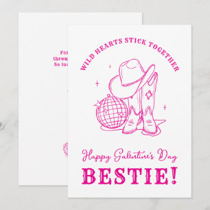 Cartão Melhor Amiga Rosa Ocidental Roteiro Feliz Dia das