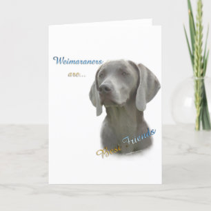 Cartão Melhor Amigo do Weimeraner 2