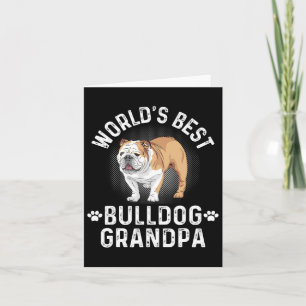 Cartão Melhor Avô Buldogue - Avô Cachorro