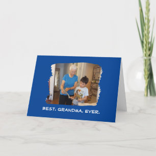 Cartão Melhor Avó do Mundo Foto Personalizada Nana Avô