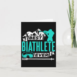 Cartão Melhor Biathlete Ever Sports Biathlon 1