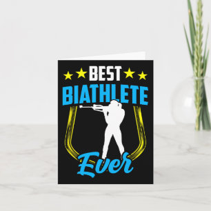 Cartão Melhor Biatleta Ever Esportiva Biathlon Biathlons