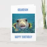 CARTÃO MELHOR CAPTURA DO DIA **ANIVERSÁRIO DO GRANDSON**<br><div class="desc">ESTE PEIXE ESTÁ TÃO PRONTO PARA DIZER **SEU AVÔ** ELE ESTÁ AMADO NO SEU *ANIVERSÁRIO* E VOCÊ ESPERA QUE ELE POSSA APROVEITAR E RELAXAR NO SEU DIA ESPECIAL!</div>