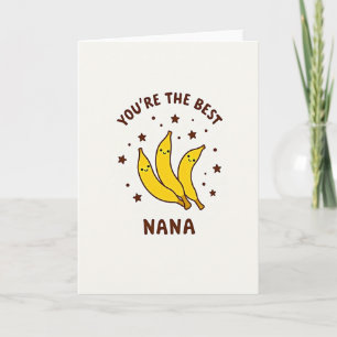 Cartão Melhor Carta de Família da Fruta da Nana