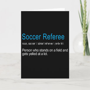 Cartão Melhor definição hilária de árbitro de futebol, gi