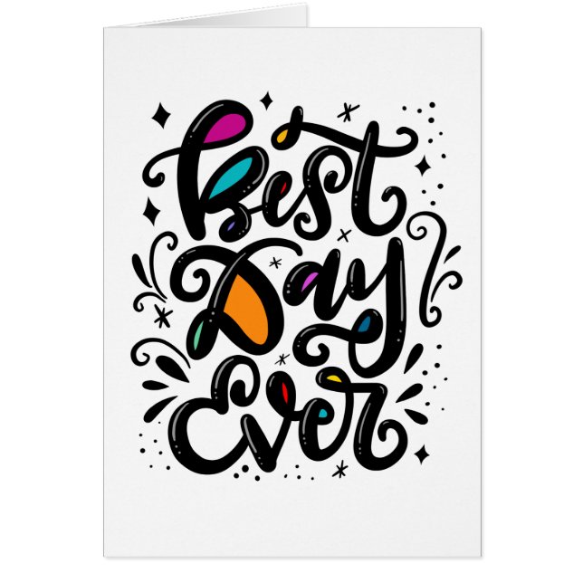 Cartão Melhor Dia De Todos (Frente)