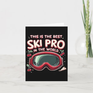 Cartão Melhor esqui Pro Sports Snow