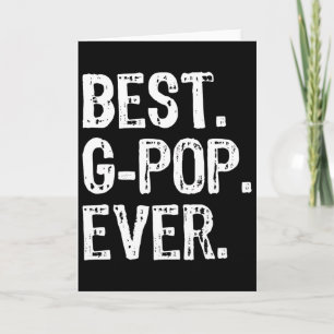 Cartão Melhor G-pop de Todos os Tempos Família Divertida