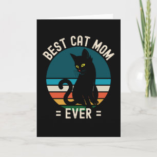 Cartão Melhor Gato Mãe Sempre Engraçado Presente De Gato
