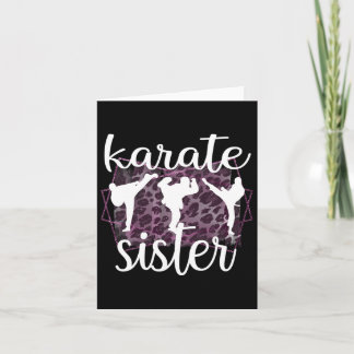Cartão Melhor Irmã Karate Orgulhosa Karate Sis