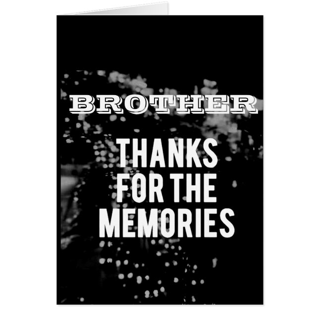 CARTÃO **MELHOR IRMÃO NUNCA** FELIZ ANIVERSÁRIO (Frente)