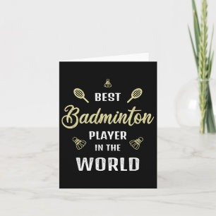 Cartão Melhor Jogador De Badminton No Mundo Engraçado Bad