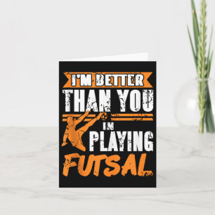 Cartão Melhor Jogador Futsal No Atleta De Futebol Interio