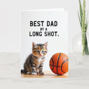 Cartão Melhor Kit de Bola Esportiva de Gatinho para Papai