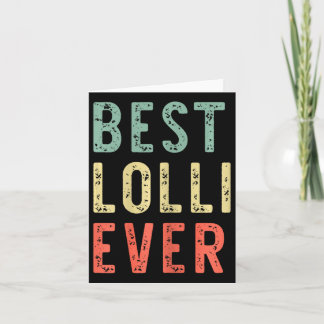 Cartão Melhor Lolli de Todos os Tempos Família Divertida 