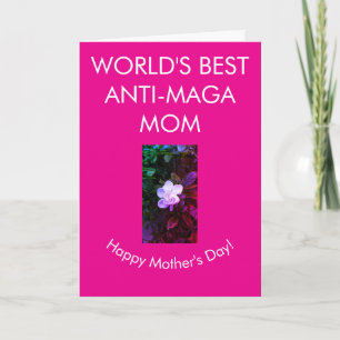 Cartão Melhor mãe anti-MAGA do mundo