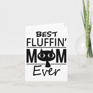 Cartão Melhor Mãe de Gato de Todos Dia das Mães Presente 