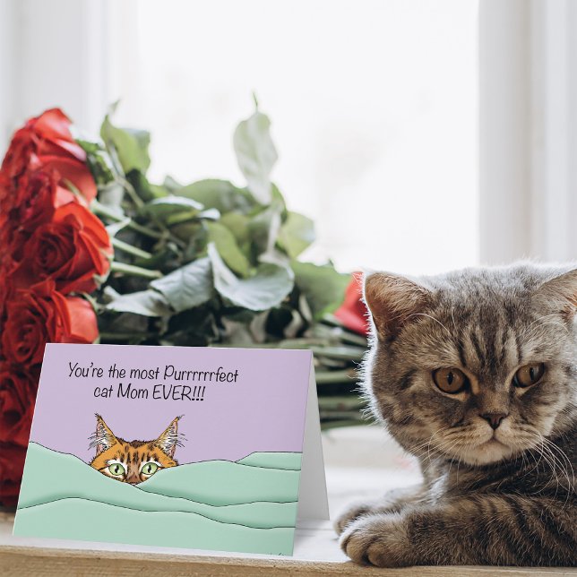 Cartão Melhor Mãe de Gato de Todos os Tempos! (Criador carregado)