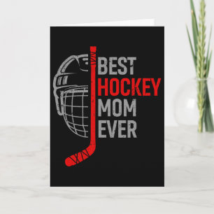 Cartão Melhor Mãe de Hockey de Todos os Tempos Engraçado 