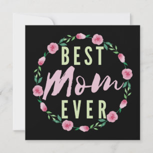 CARTÃO MELHOR MÃE DE TODAS - MELHOR FLORISTA DO DIA DAS M