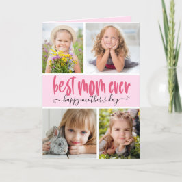 Cartão Melhor Mãe de Todos os Tempos Foto Dia das Mães