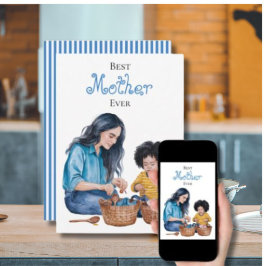 Cartão Melhor Mãe de Todos os Tempos Momento de União ent