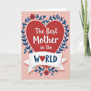 Cartão Melhor Mãe do Mundo