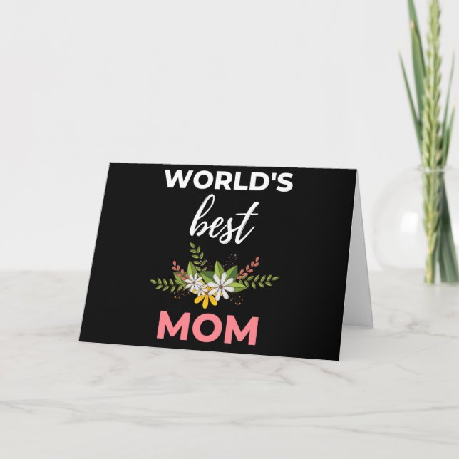 Cartão Melhor Mãe do Mundo (Frente)
