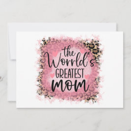 Cartão Melhor Mãe do Mundo