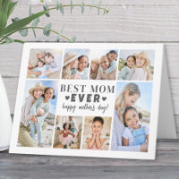 Melhor Mãe do Mundo Colagem de Fotos Dia das Mães