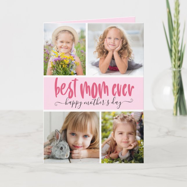 Cartão Melhor Mãe do Mundo Foto Dia das Mães (Frente)