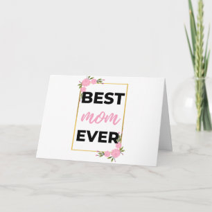 Cartão Melhor Mãe do Mundo preto