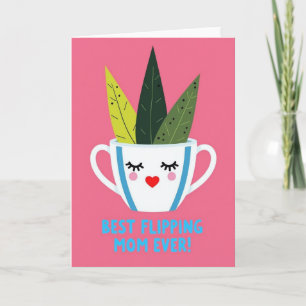 Cartão Melhor Mãe do Mundo que Vira Casa de Cabeça Card