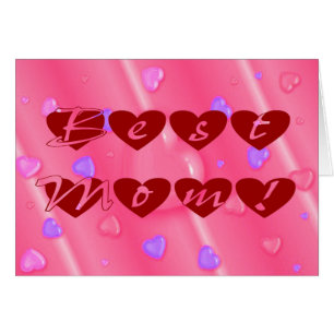 Cartão Melhor Mãe em Corações