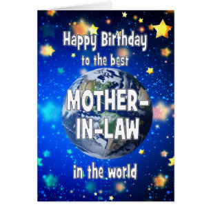 Cartão Melhor Mãe em Direito no Aniversário do Mundo