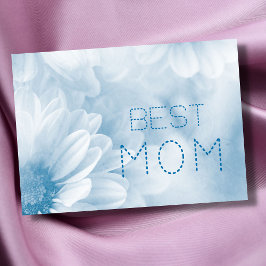 Cartão Melhor Mãe melhor mãe de sempre pastel elegante fl
