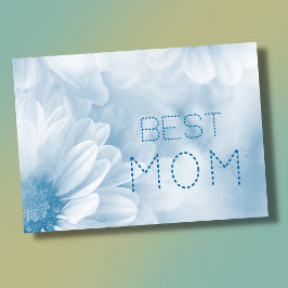 Cartão Melhor Mãe melhor mãe de sempre pastel elegante fl