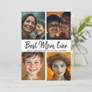 Cartão Melhor Mãe Nunca Foto personalizada Dia das Mães