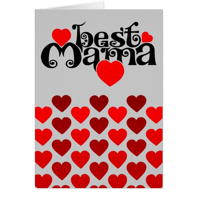 Cartão Melhor mamã (Frente)