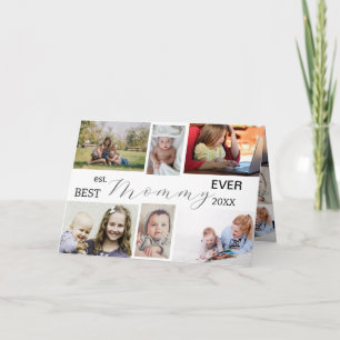 Cartão Melhor Mamãe do Mundo – Dia das Mães Colagem de 6 