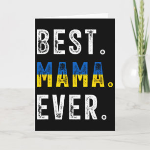 Cartão Melhor Mamãe do Mundo! Melhor Mãe Ucraniana 