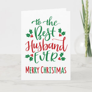 Cartão Melhor Marido Nunca Típica De Natal Feliz