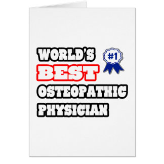 Cartão Melhor Médico Osteopático do Mundo