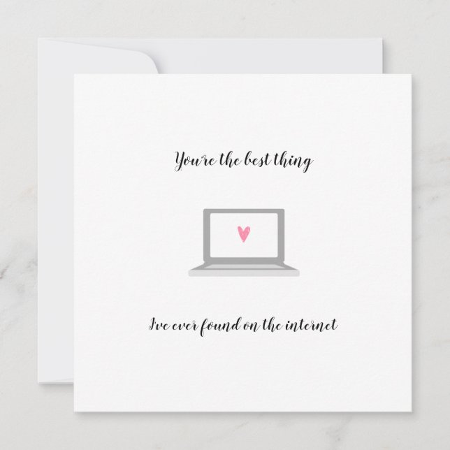 Cartão Melhor namorando online no casal engraçado da inte (Frente)