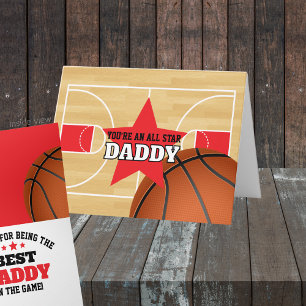 Cartão Melhor no Jogo de Basquete Presente Personalizado