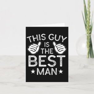 Cartão Melhor Padrinho de casamento De Casamento Homem So
