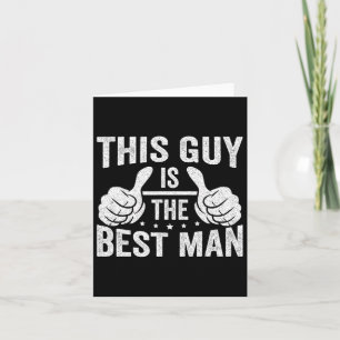Cartão Melhor Padrinho de casamento De Casamento Homem So