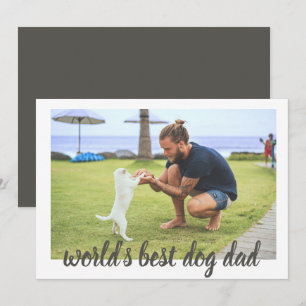 Cartão Melhor Pai de Cachorro do Mundo