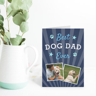 Cartão Melhor Pai De Cão Nunca   Foto do Dia de os pais
