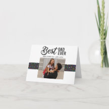 Melhor Pai de Confetti Colorida Nunca Dia de os pa